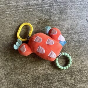 Red Cactus Baby Rattle