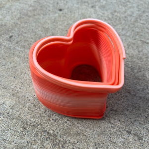 Red and Pink Heart Slinky Toy